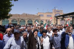 راهپیمایی باشکوه سراسری جمعه خشم و نصر در پی محکومیت جنایات رژیم صهیونیستی و شهادت جمعی از فرماندهان و دانشمندان و هم وطنان با حضور نماینده ولی فقیه در استان لرستان و امام جمعه خرم آباد ، روحانیت و عموم مردم مومن و انقلابی برگزار شد.