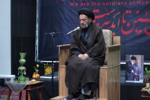 نماینده ولی فقیه در استان لرستان و امام جمعه خرم آباد با حضور در هیئت فرهنگی مذهبی افق ظهور، در جمع عزاداران حسینی در روز تاسوعا به ایراد سخنرانی پرداخت.