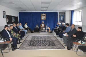 جلسه هماهنگی و برنامه‌ریزی آیین گرامیداشت اربعین مرجع عالی قدر جهان تشیع، امام شهید امت حضرت آیت الله العظمی خامنه‌ای «قدس سره الشریف» با حضور حجت الاسلام والمسلمین شمسی‌فر، امام جمعه موقت شهرستان خرم آباد، 